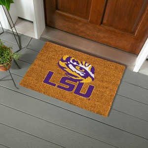 EvergreenNCAALSU Tigers Logo Natural Coir 28 x 16 Inches Indoor Outdoor Doormat - 1 of 4