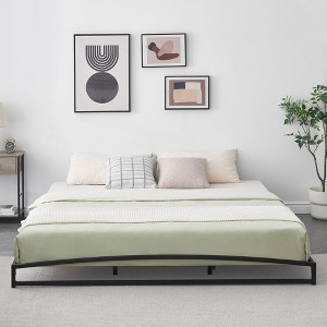 Garvee 6" Metal Bed Frame, Low Profile Platform w/Steel Slats, No Box Spring Needed, Easy Assembly, Black - 1 of 4