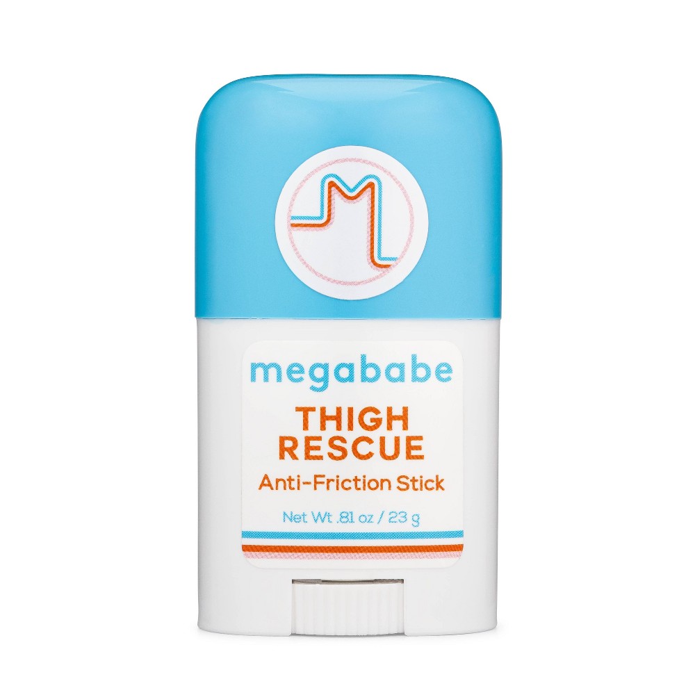 Megababe Thigh Rescue Lotion Anti-Chafe Stick - Trial Size - Pomegranate/Citrus Scent - 0.81oz Case of 23