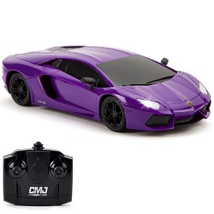 CMJ RC Cars: Lamborghini LP700-4 - Purple - 1:24 Scale, 2.4GHz, LED Headlights - 1 of 4