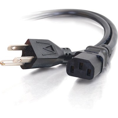  C2G 1ft 18 AWG Universal Power Cord (NEMA 5-15P to IEC320C13) - 1ft 18 AWG Universal Power Cord (NEMA 5-15P to IEC320C13) (TAA Compliant) 
