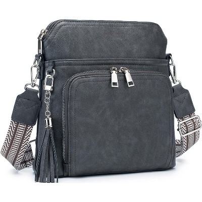 Crossbody Purse for Women Vegan Leather Medium Crossbody Wallet Bag for Travel Women Shoulder Handbags