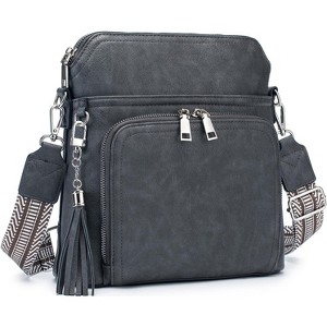 Crossbody Purse for Women Vegan Leather Medium Crossbody Wallet Bag for Travel Women Shoulder Handbags - 1 of 4