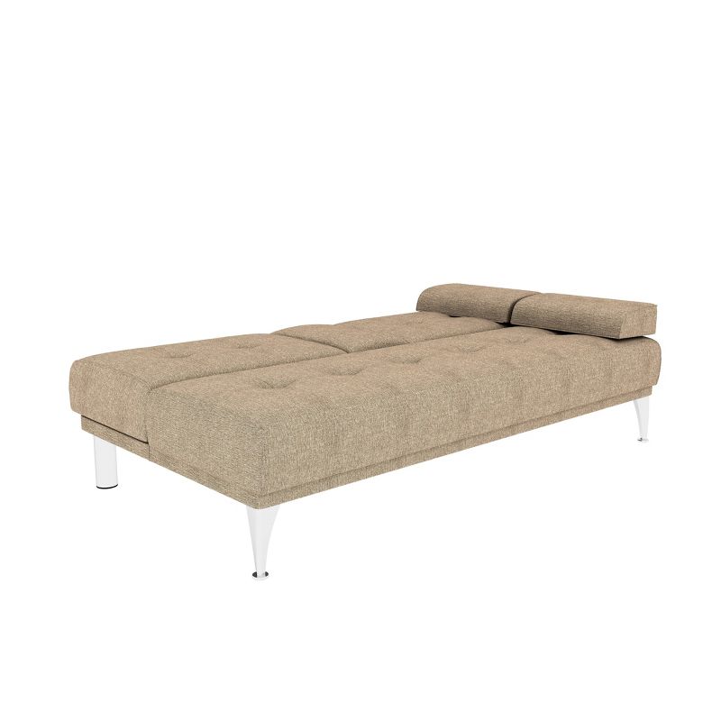 Miley Convertible Futon Sofa Bed with Chaise - Serta, 3 of 16