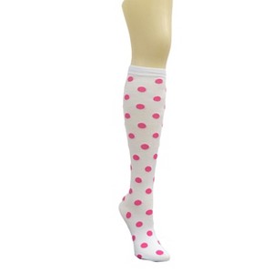 Colorful Polka Dot Patterned Knee High Socks from the Sock Panda (Women's Sizes, Adult Medium) - 1 of 3