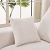 113" Corduroy L-Shaped Modular Convertible Sectional Sofa with Chaise & Ottoman - 3 of 3