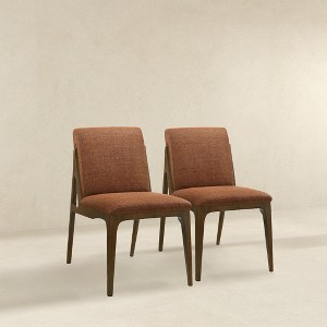 NicBex Mid Century Wooden Dining Chairs Set of 2 with Upholstered Cushion Back,Stylish Accent Chairs for Dining Room,Kitchen,Office - 1 of 4
