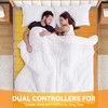 Dexmalle King Size Gray Electric Heated Mattress Pad,10 Heat Settings Auto Off 2-4-8 Hours - 3 of 4