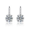 Sophisticated Basket-Set Drop Earrings Adorned with Vibrant Colored Cubic Zirconia for a Glamorous and Elegant Touch - 3 of 3