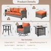 XIZZI Modular Outdoor Swivel Sectional Sofa Set, UV-Resistant Modular Lounge Set w/ Swivel Chairs, Side Table & Optional 3-Seat Sofa, Ottoman, Firepit - 2 of 4
