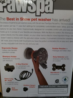 Pawspa Petjetpro 11-setting Handheld Pet Washer - Gray : Target