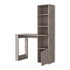 NicBex Home Office Desk 38.78" L Modern Writing Desk with Cabinet, 4-Layer Open Storage Shelf and Wooden Desktop for Office, Study, Living Room - 4 of 4