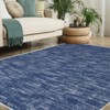 Living Room Rug Washable Area Rugs for Living Room  Modern Solid Textured Bedroom Rug No-Shedding, Stain Resistant, Foldable Contemporary Indoor Rugs - 4 of 4