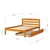 Donco Kids Econo Contemporary Full Honey Bed with Twin Trundle - 3 of 4