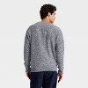 Houston White Men's Long Sleeve Crewneck Cableknit Pullover Sweater - Gray - 2 of 3