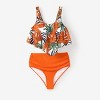 PATPAT Family Matching Swimsuits Two Piece Hawaiian Tropical Beach Bikini and Swim Trunks Shorts Set - 2 of 4