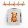 Watercolor Pumpkin Bear - Kids Toddler Long Sleeve Tee and Kids Youth Long Sleeve Tee - 2 of 2