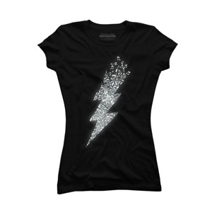 Junior's Design By Humans Electro Music By radiomode T-Shirt - 1 of 3