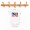 The Juniper Shop USA Flag Coquette Flutter Sleeve Bodysuit - 3 of 4