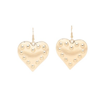 SOHI Women's California Gold Casual Stone Drop Earring