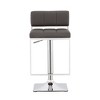Adjustable Bar Stool with Upholstered Seat and Chrome Base, Swivel, Height-Adjustable, Comfortable Footrest, Ideal for Kitchen - 2 of 4
