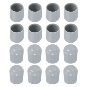 Unique Bargains Non-Slip Plastic Round Chair Leg Floor Protectors 16 Pcs - 1 of 4