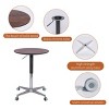 CAVINAS Coffee Table with Lifting Top, Aluminum Movable Coffee Table, Modern Tray Tables for Living Room, Dining Room - 4 of 4