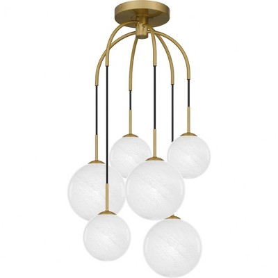 Quoizel Lighting 6 - Light Pendant in  Aged Brass