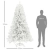 TopComfy Christmas Tree Stand Unlit Artificial Tree Auto Open Design for Holiday Decor, White, 49.2"*49.2"*88.6" - 3 of 4