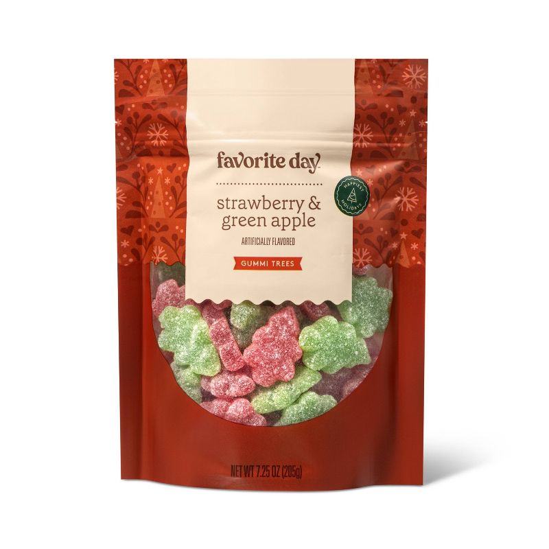 Red &#38; Green Trees Gummy Candy - 7.25oz - Favorite Day&#8482;, 1 of 5
