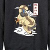 Women's - Avatar: The Last Airbender - Appa Flying Lightweight French Terry Wide Neck Long Sleeve Shirt - 2 of 4