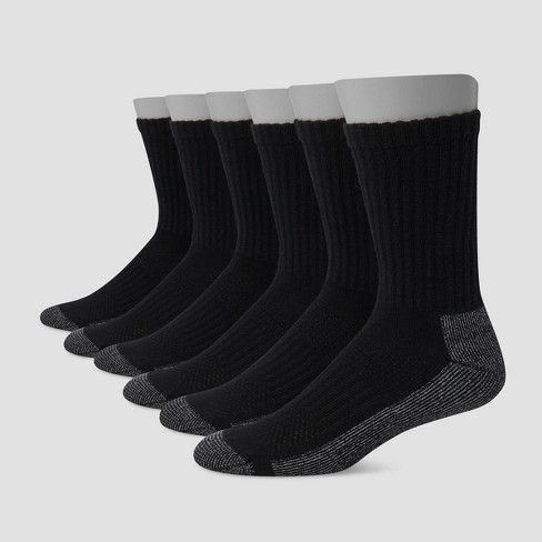 Hanes Men's Cushion Ankle Socks ( Size 12-14, 6-Pack)