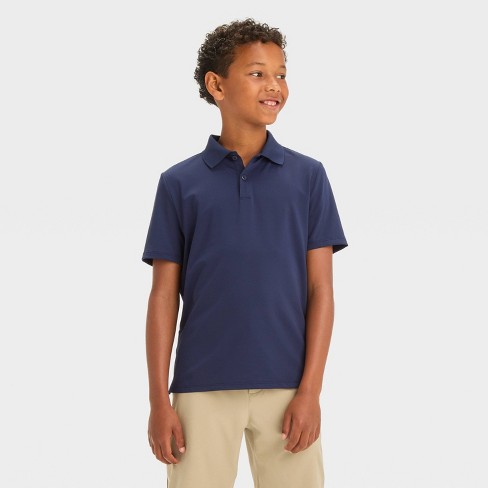 Boys navy polo hotsell