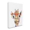 Wall Art by Annalisa Latella Giraffe Wearing Glasses Wildlife Kids' Unframed Canvas - Stupell Industries: Playroom Decor - 2 of 4