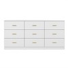 Grungis 9-Drawer Dressers with Storage,Ample Storage Wide Chest of Drawers for Living Room,Hallway - 4 of 4