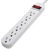 Belkin® 6-Outlet Power Strip with Right-Angle Cord in White - 4 of 4