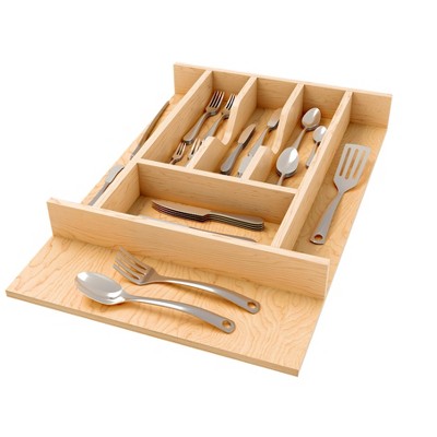 Rev-a-shelf Natural Maple Right Size Utensil Insert Home Storage ...