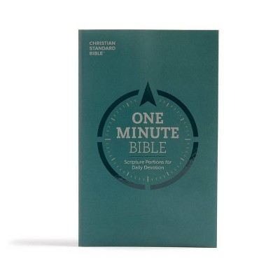 CSB One Minute Bible - by  Csb Bibles by Holman (Paperback)