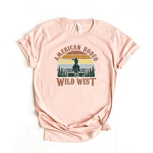Simply Sage Market Women's American Rodeo Wild West Short Sleeve Graphic Tee - 1 of 2