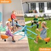 NAYSAYE Kids Quad Seat Spinning Seesaw Outdoor Playground Teeter Totter for Backyard Fun, Multicolor, 29.18"*19.64"*6.64" - 2 of 4
