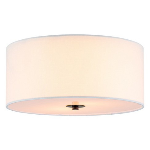 Linen flush on sale mount light