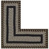 Newport Braid Collection 100% Polypropylene Stripe Pattern Reversible Indoor Utility Rug - Better Trends - 2 of 3