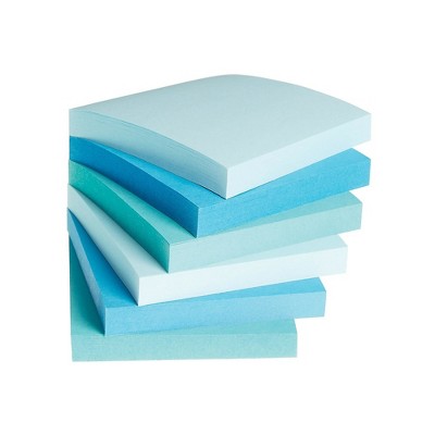 Staples Stickies Standard Notes 3" x 3" Assorted 100 Sh./Pad 12 Pads/PK 24295905