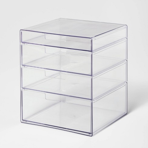 6pc Plastic Drawer Organizer Clear - Brightroom™