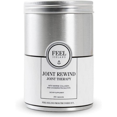 Feel Iceland Joint Rewind with Marine Collagen - Joint Therapy Supplement for Aches, Pain & Stiffness Relief - 200 Capsules