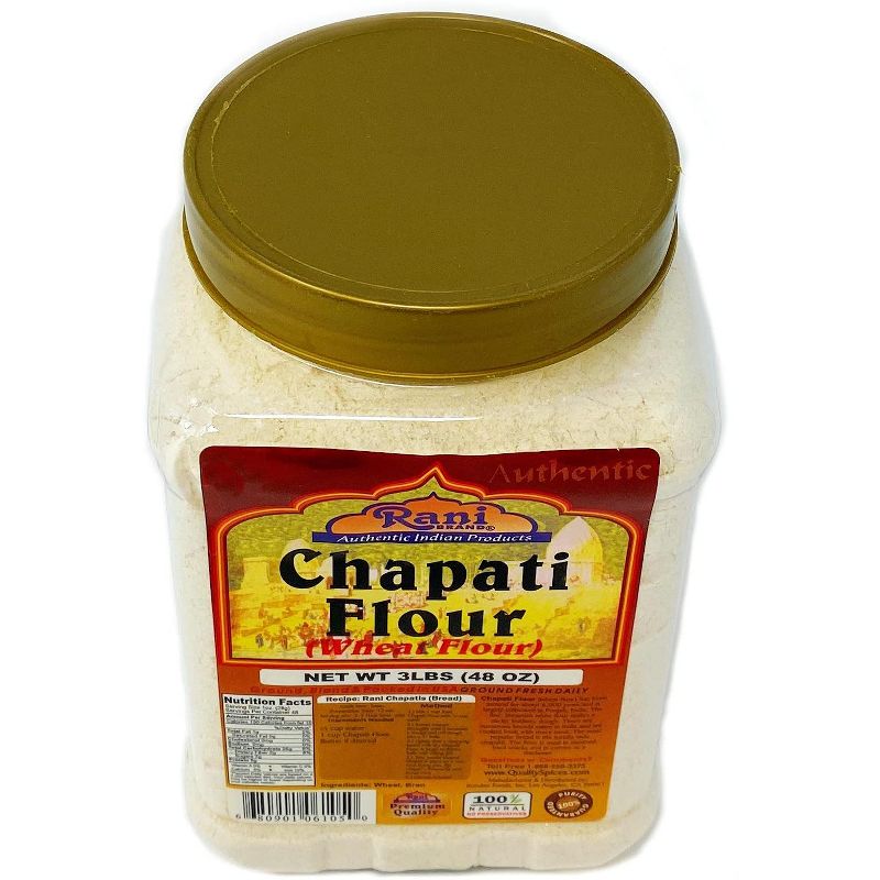 Chapati Flour (Pure Whole Wheat Atta) - 48oz (3lbs) 1.36kg - Rani Brand Authentic Indian Products, 3 of 5