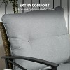 ELJGET 3 Piece Outdoor Rocking Chairs Set of 2 with Side Table, Patio Bistro Set with Premium Fabric Cushions - 4 of 4