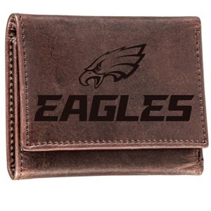 Evergreen NFL Philadelphia Eagles Brown Leather Trifold Wallet Officially Licensed with Gift Box - 1 of 2