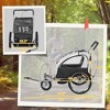 Aghana Digitals 2-Seat Kids Bike Trailer with Locking Swivel Wheel, Suspension, Water-Resistant - 4 of 4