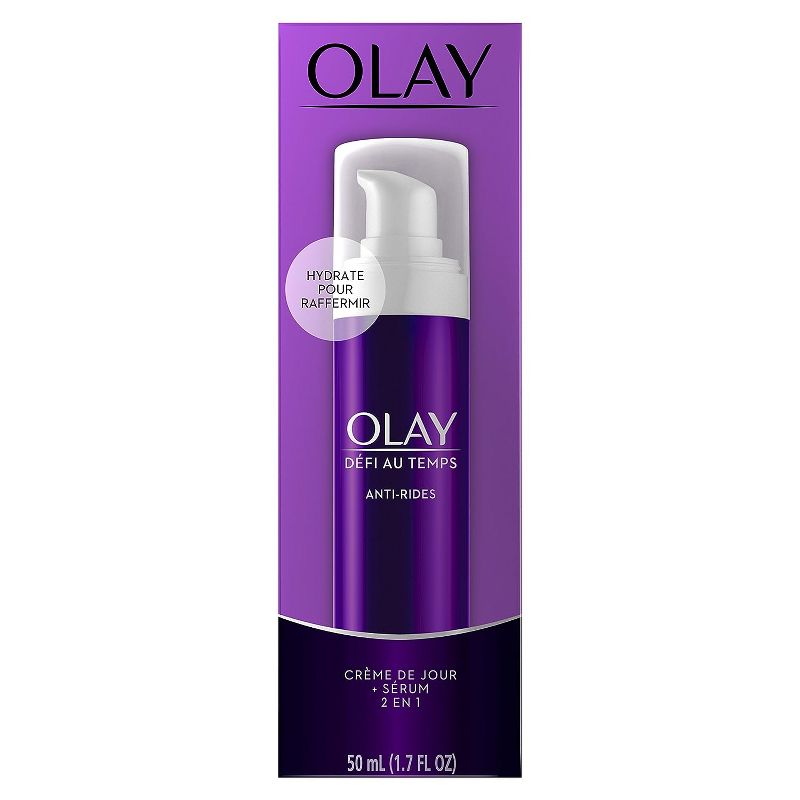 Olay Age Defying 2-in-1 Anti-Wrinkle Day Cream + Serum - 1.7oz, 1 of 8